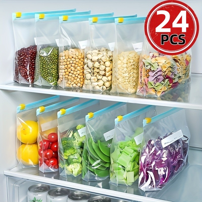Reusable Produce Bag - 24 Sacos Reutilizáveis com Zíper para