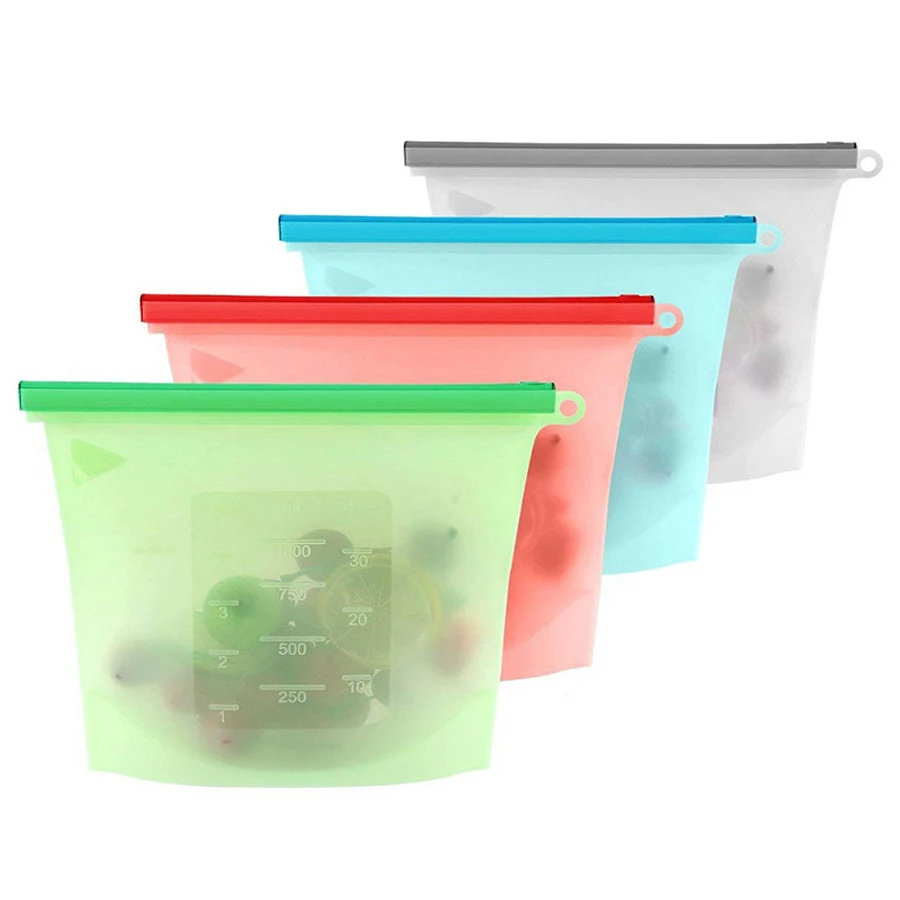 Reusable Produce Bag - Saco de Armazenamento de Silicone Reutilizável